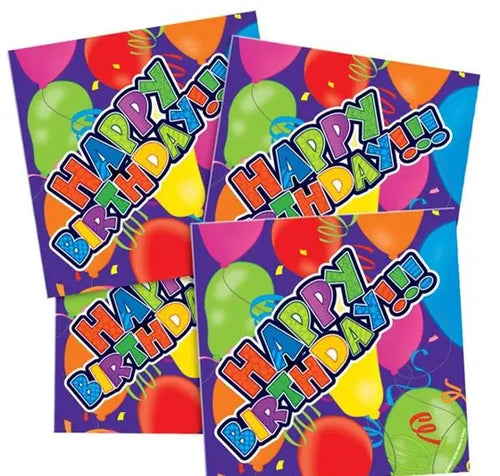 Birthday Balloon Napkin - 250/UNIT Party Direct