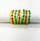 Bracelet, Plastic Heart Beads, Astd Colors, 144pcs/Pack Party Direct