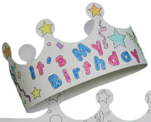 Load image into Gallery viewer, Color Me Crown - Birthday Child - 25/Pack  - Party Direct
