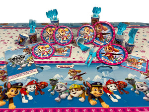Paw Patrol "SKYE PINK" Party Kit for 8 or 16 Guests