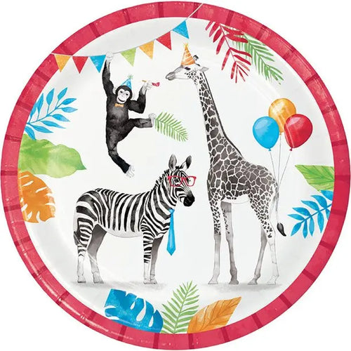 Party Animals 9in Plate - 96 Plates/Case Party Direct