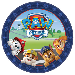 Paw Patrol, 9" Round Plate, 8/Pack  - Party Direct