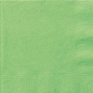 Solid Color Luncheon Napkins, 6.5" x 6.5" - 20/PK - Discontinued Party Direct