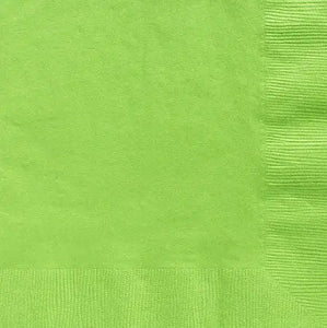Solid Color Napkins, Luncheon 6" x 6" - 100/PK or 600/CS Party Direct