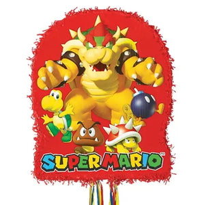 Super Mario Bros Pull-String Piñata - 1 Each or 5 Piñatas/Unit Party Direct