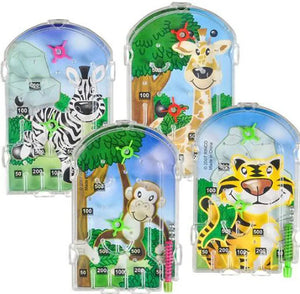 Zoo Animal Pinball Game, 3" Assorted  - Party Direct