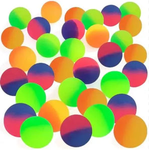 1.25" Bounce Ball, Astd 2-Tone Colors, 12pcs/Bag Party Direct