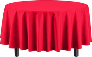 Vinyl Table Covers, Round, 84" Table Coves - 1 Each or 24/Case