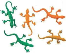 3" Rain Forest Lizards, Astd Colors, 144pcs/Pack Party Direct