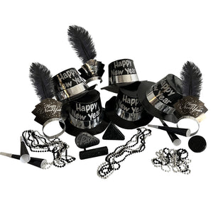 Black & Silver Party Kit for 50