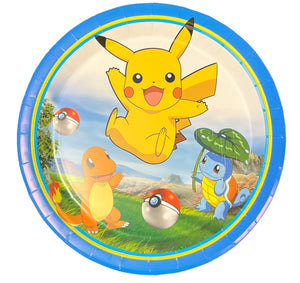 Pokemon 9in Plates - 8 Plates/Pack or 96 Plates/Case