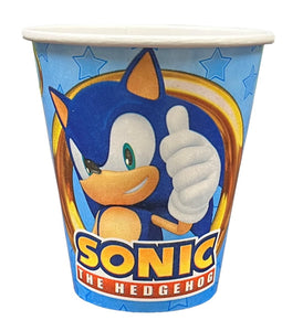Sonic The Hedgehog 9oz Cups - 8 Cups/Pack or 48 Cups/Unit