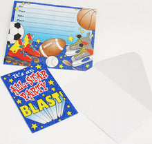 Load image into Gallery viewer, All Sports Party Invitations - Pack of 8  - Party Direct
