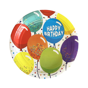 Birthday Celebration 7" Plates - 60/Pack or 360/Case