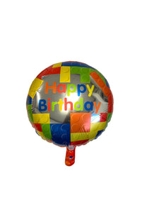 "Building Blocks" 18" Foil Balloon - 1 Each or 12/Unit