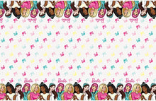 Load image into Gallery viewer, Barbie and Friends Table Cover - 1 Each or 12 Table Covers/Unit - Party Direct

