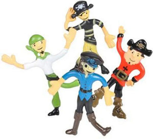 Bendable Pirates, 3.75" Assorted  - Party Direct