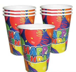 Birthday Balloon 9oz Cup, Paper - 250/UNIT Party Direct