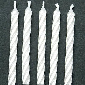 Birthday Candles, White 2.5"  - Party Direct