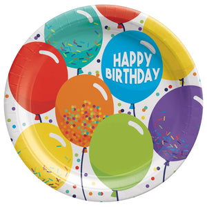 Birthday Celebration 7" Plates - 60/Pack or 360/Case  - Party Direct