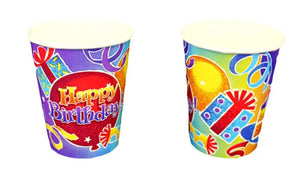Birthday Fun 9oz Cups - 500/Case  - Party Direct