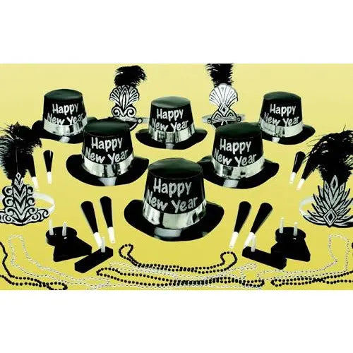 Black & Silver Party Kit for 50  - Party Direct