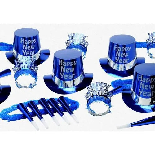 Blue Top Hat Party Kit for 50  - Party Direct