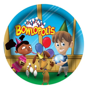 Bowlopolis 9" Dinner Plate - 100/Pack or 500/Case  - Party Direct