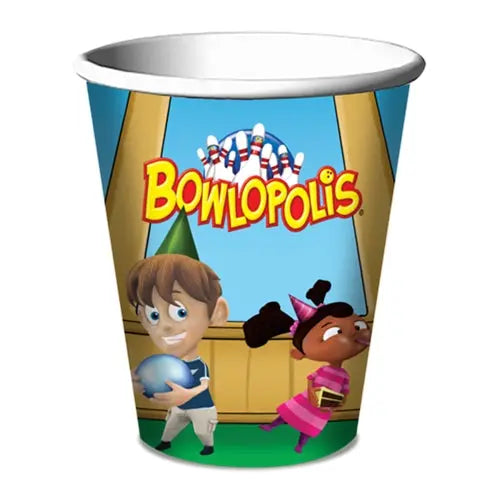 Bowlopolis 9oz Cup - 100/Pack or 500/Case  - Party Direct