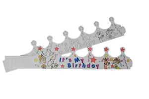 Bowlopolis Coloring Crown - Birthday Child  - Party Direct