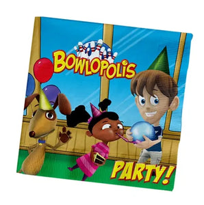 Bowlopolis Luncheon Napkins - 100/Pack or 1,000/Case  - Party Direct