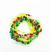 Bracelet, Plastic Heart Beads, Astd Colors, 144pcs/Pack Party Direct