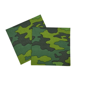 Camouflage Luncheon Paper Napkin - 100/Pack or 1,000/Case