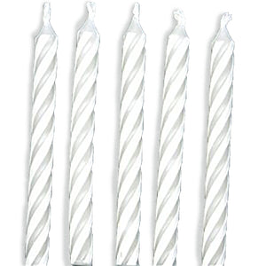 Birthday Candles, White 2.5" - 1,000/Box