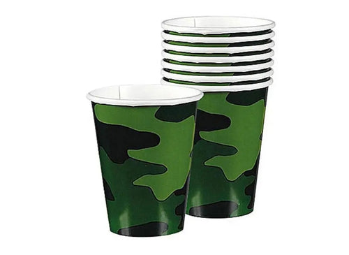 Camouflage 9oz Cup - Party Direct
