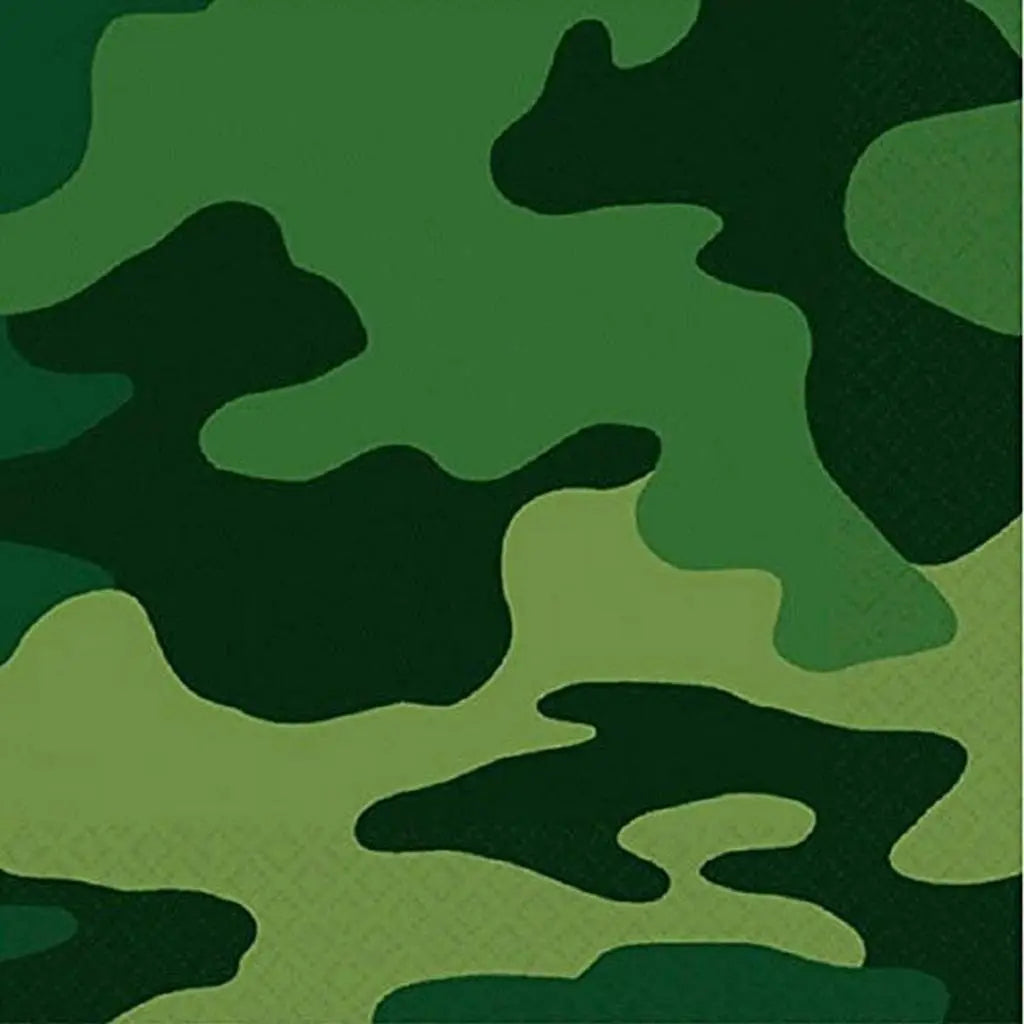 Camouflage Luncheon Napkin - Party Direct