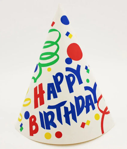 Confetti Birthday Party Hats - 25/Pack  - Party Direct