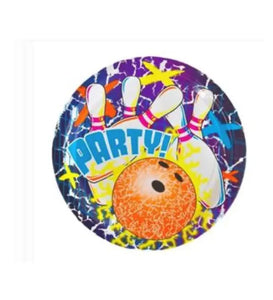 Cosmic Glow Bowling 7" Cake Plate - 1,000/Case  - Party Direct