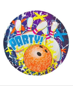Cosmic Glow Bowling 9" Plate - 1,000/Case  - Party Direct