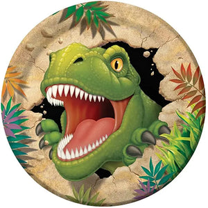 Dino Blast 9in Plate - 8 Plates/Pack or 96 Plates/Unit Party Direct
