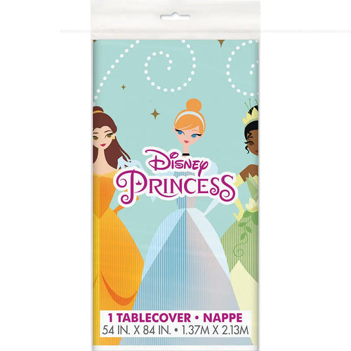 Disney Princess Plastic Table Cover - 1 Each or 12 Tablecovers/Unit Party Direct