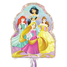Load image into Gallery viewer, Copy of &quot;Disney Princesses&quot;, 2-Sided, Heart-Shaped, Pull-String Piñata - 1/Pack or 4/Unit Party Direct
