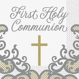 First Communion Luncheon Napkin - 16 Napkins/Pack  - Party Direct