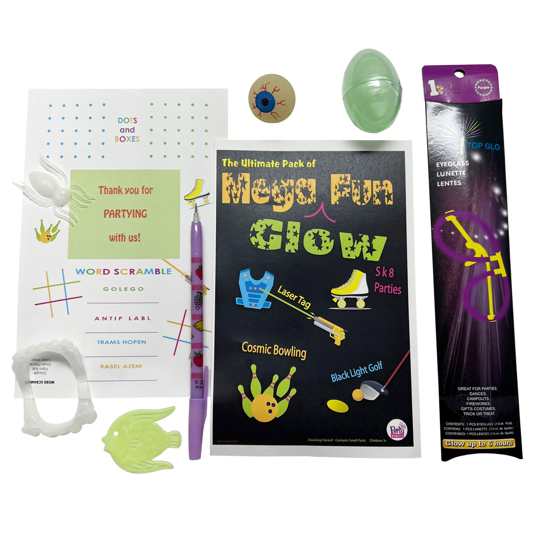 Glow In the Dark Mega Fun Favor Bag - 50/Case