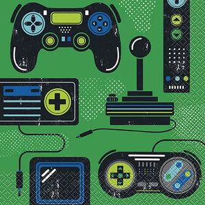 Gamer Birthday Luncheon Napkins - 192 Napkins/Case Party Direct