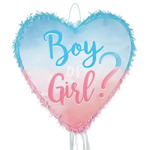 Gender Reveal Pull-String Piñata - 1 Each Party Direct