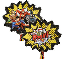 Load image into Gallery viewer, Justice League, 2-Sided, Pull-String Piñata - 1/Pack or 4/Unit Party Direct
