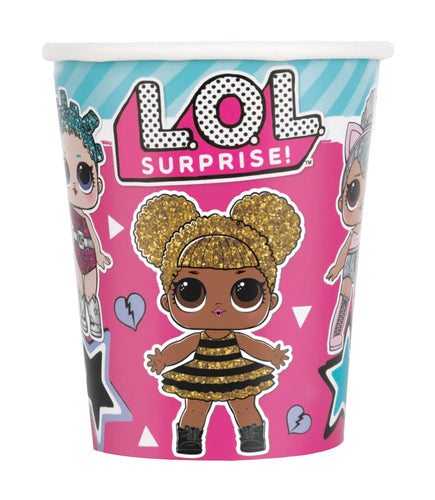 LOL Surprise 9oz Cups - 8 Cups/Pack or 96 Cups/Unit Party Direct
