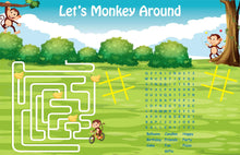Load image into Gallery viewer, Let&#39;s Monkey Around Placemat - 100/Pack  - Party Direct
