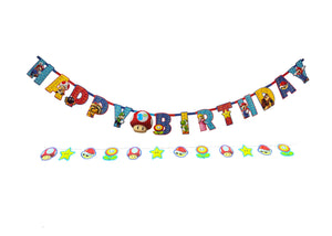 Super Mario Brothers "Happy Birthday" Banner - 1 Each